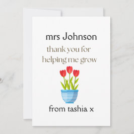 Gepersonaliseerde leraar cadeau, leraar cadeau, we bedankkaart