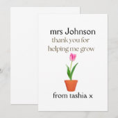 Gepersonaliseerde leraar cadeau, leraar cadeau, we bedankkaart (Voorkant / Achterkant)