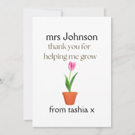 Gepersonaliseerde leraar cadeau, leraar cadeau, we bedankkaart