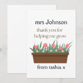 Gepersonaliseerde leraar cadeau, leraar cadeau, we bedankkaart (Voorkant / Achterkant)