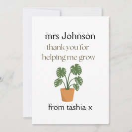 Gepersonaliseerde leraar cadeau, leraar cadeau, we bedankkaart