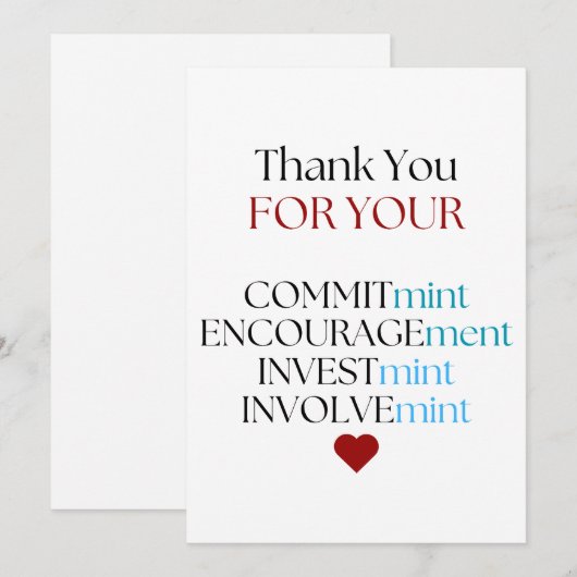 Gepersonaliseerde leraar cadeau, leraar cadeau, we feestdagenkaart (Voorkant / Achterkant)