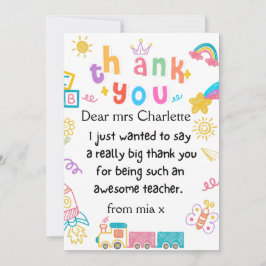 Gepersonaliseerde leraar cadeau, leraar cadeau, we feestdagenkaart