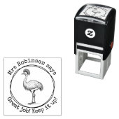 Gepersonaliseerde leraar Cassowary Great Work Clas Zelfinktende Stempel (In situ)