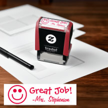 Gepersonaliseerde leraar Face Reward Stamp
