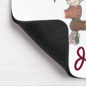 Gepersonaliseerde leraar Flower Bouquet Mousepad Muismat (Hoek)
