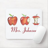 Gepersonaliseerde leraar Gift Apple Apples Mousepa Muismat (Met muis)
