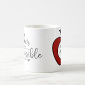 Gepersonaliseerde leraar Gift-Apple Monogram Koffiemok (Center)