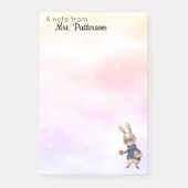 Gepersonaliseerde leraar Gift Post It Notes Rabbit (Voorkant)