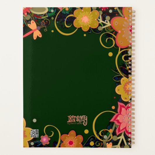 Gepersonaliseerde Leraar Joy in Journey Bloemen Planner (Achterkant)