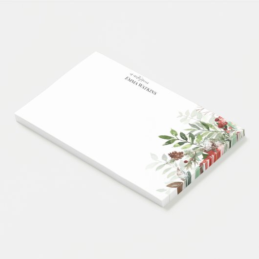 Gepersonaliseerde leraar kerst post-it® notes (Schuin)