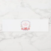 Gepersonaliseerde leraar | Klaslokaal Crest Waterfles Etiket (Enkel label)