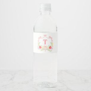 Gepersonaliseerde leraar   Klaslokaal Monogram Cre Waterfles Etiket