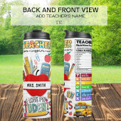 Gepersonaliseerde leraar Kleurrijk Inspirerend Thermosbeker