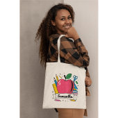 Gepersonaliseerde leraar Kleurrijke School Tote Bag