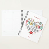 Gepersonaliseerde leraar maandelijks planner (Display)