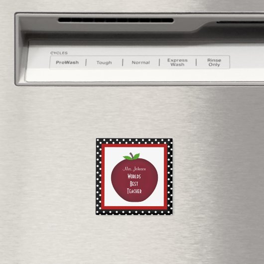 Gepersonaliseerde leraar magneet (Insitu (Vaatwasser))