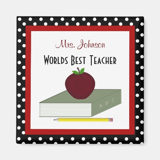 Gepersonaliseerde leraar magneet (Voorkant)