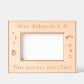Gepersonaliseerde leraar met klas! gegraveerde lijstjes (Voorkant)