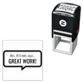 Gepersonaliseerde Leraar Naam School Huiswerk Grad Zelfinktende Stempel (In situ)