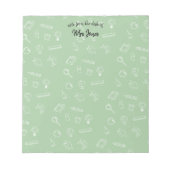 Gepersonaliseerde leraar notitieblok (Voorkant)