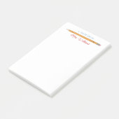 Gepersonaliseerde leraar Notitieblok geïllustreerd Post-it® Notes (Schuin)
