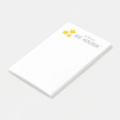 Gepersonaliseerde leraar Notitieblok Waardering Gi Post-it® Notes (Schuin)