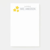 Gepersonaliseerde leraar Notitieblok Waardering Gi Post-it® Notes (Voorkant)