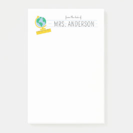 Gepersonaliseerde leraar Notitieblok Waardering Gi Post-it® Notes