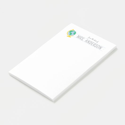 Gepersonaliseerde leraar Notitieblok Waardering Gi Post-it® Notes (Schuin)