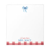 Gepersonaliseerde leraar Notitieblok Waterverf Blu (Voorkant)