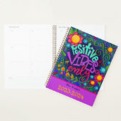 Gepersonaliseerde leraar positieve vibes Fun Flowe Planner (Display)