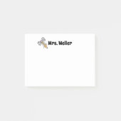 Gepersonaliseerde Leraar potlood en boog terug naa Post-it® Notes (Voorkant)