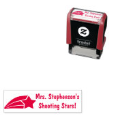 Gepersonaliseerde leraar schieten ster beloning st zelfinktende stempel (In situ)