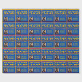 Gepersonaliseerde Leraar Specialty Afstuderen Foto Cadeaupapier (Vlak)