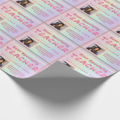 Gepersonaliseerde Leraar Specialty Afstuderen Foto Cadeaupapier (Hoek)
