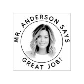 Gepersonaliseerde leraar stempel met aangepaste fo (Afrduk)