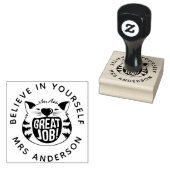 Gepersonaliseerde leraar stempel Terug naar school (Gestempeld)