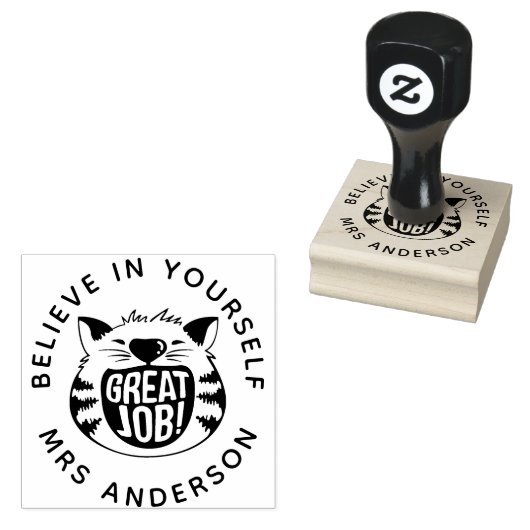 Gepersonaliseerde leraar stempel Terug naar school (Gestempeld)