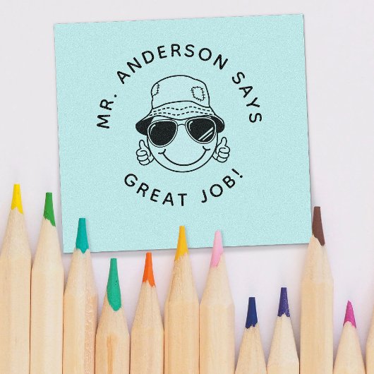 Gepersonaliseerde leraar stempel Terug naar school