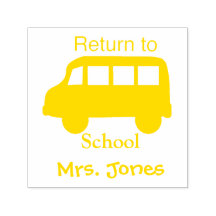 Gepersonaliseerde leraar stempel Terug naar school