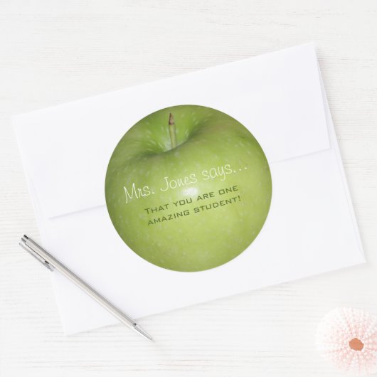 Gepersonaliseerde leraar Stickers (Envelop)