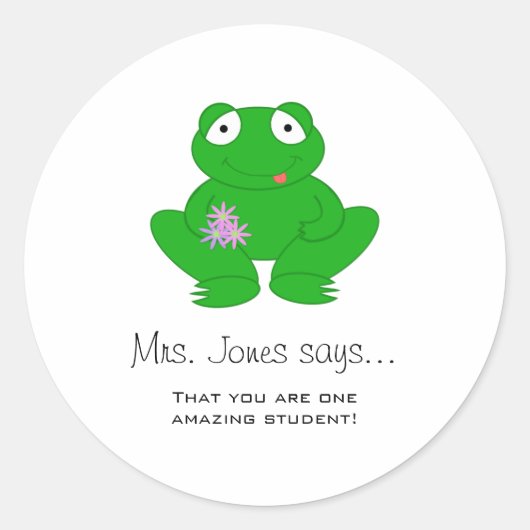 Gepersonaliseerde leraar Stickers (Voorkant)