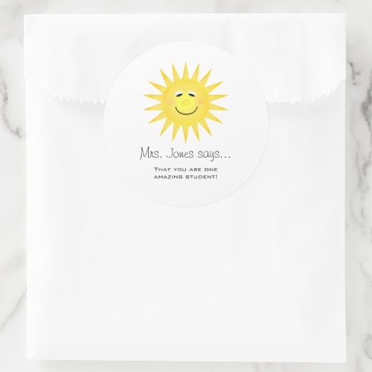 Gepersonaliseerde leraar Stickers (Tas)