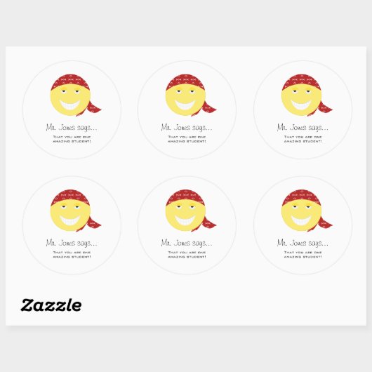 Gepersonaliseerde leraar Stickers (Vel)