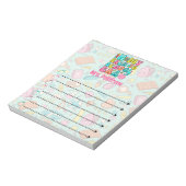 Gepersonaliseerde leraar terug naar school tijdper notitieblok (Linkerzijde)