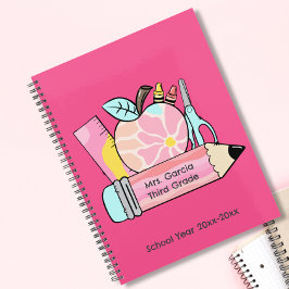 Gepersonaliseerde leraar thema maandelijkse planne planner