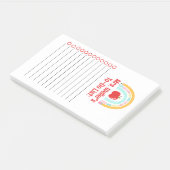 Gepersonaliseerde leraar to-do lijst regenboog post-it® notes (Schuin)