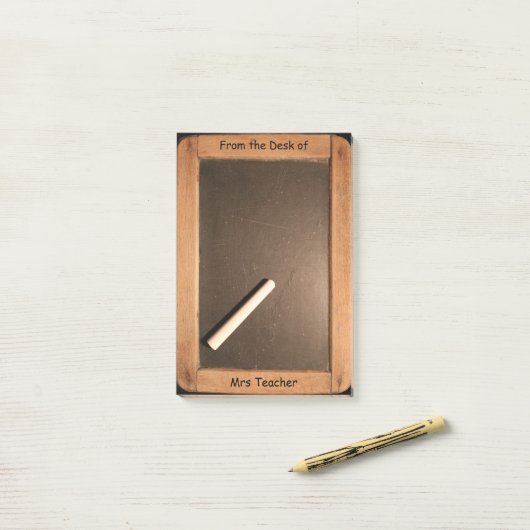 Gepersonaliseerde  leraar VNP Post-it® Notes (Op bureau)