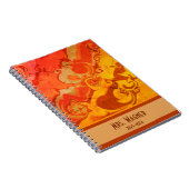 Gepersonaliseerde leraar Vrolijke Abstract Notitieboek (Rechterzijde)